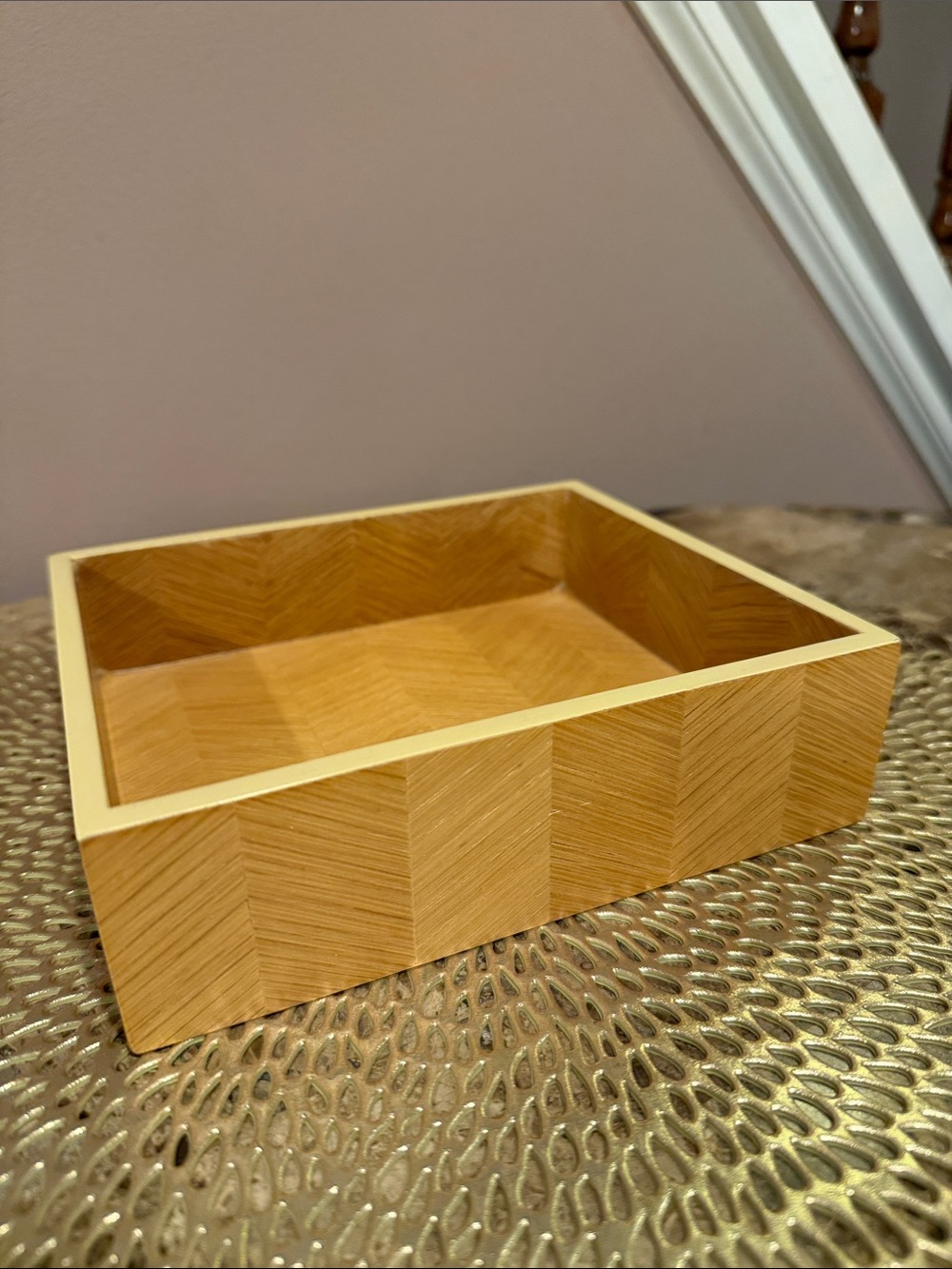 West Elm Wood Veneer Vanity, Trinket Storage Tray